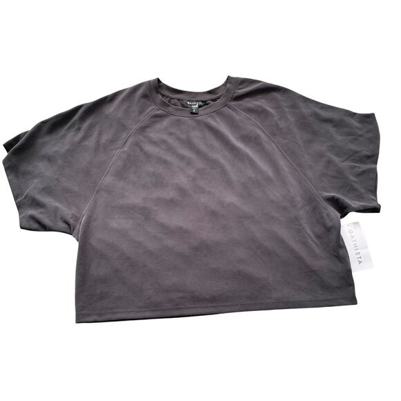 NEW NWT Athleta Seasoft Tee modal gray Short Sleeve Shirt Top sz XL - Picture 2 of 6